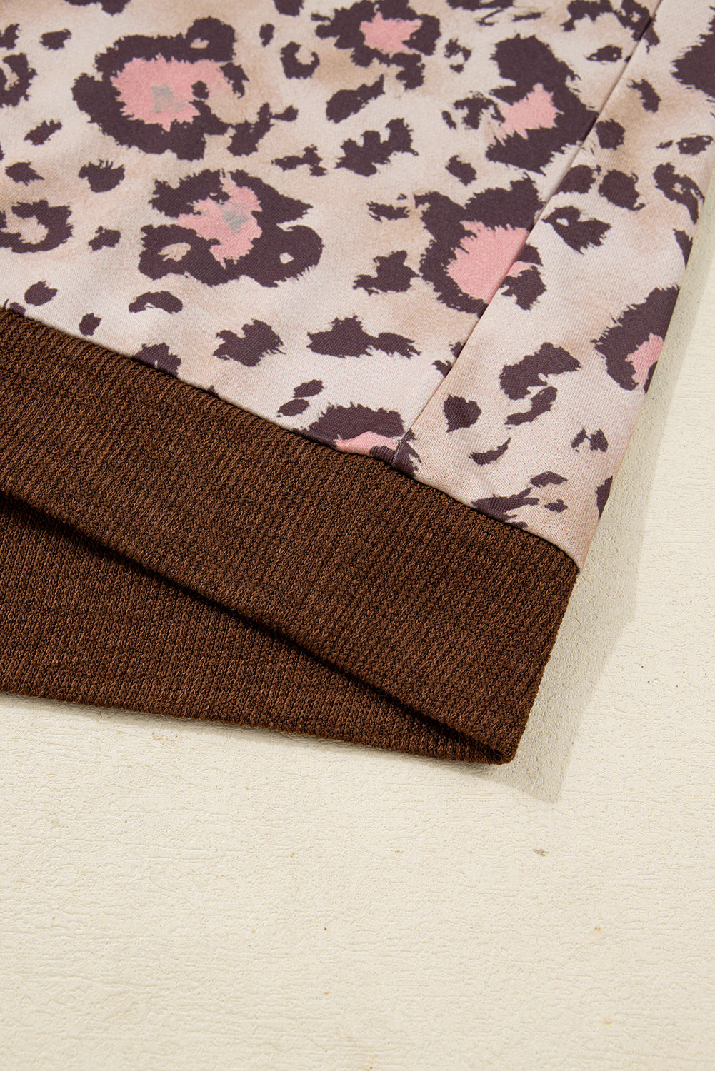 Scarlett Print Knit Patchwork Hoodie