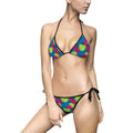 Tropical Leaf Tie-Side Bikini — Women's Floral Swimwear
