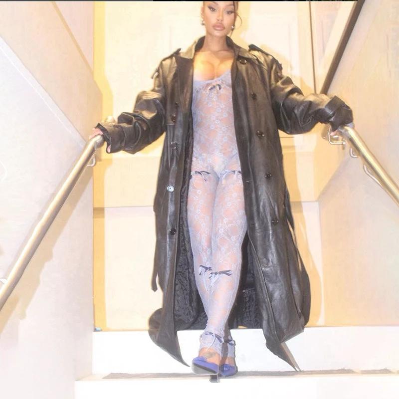 Women's Tight Long Sleeve Lace Jumpsuit