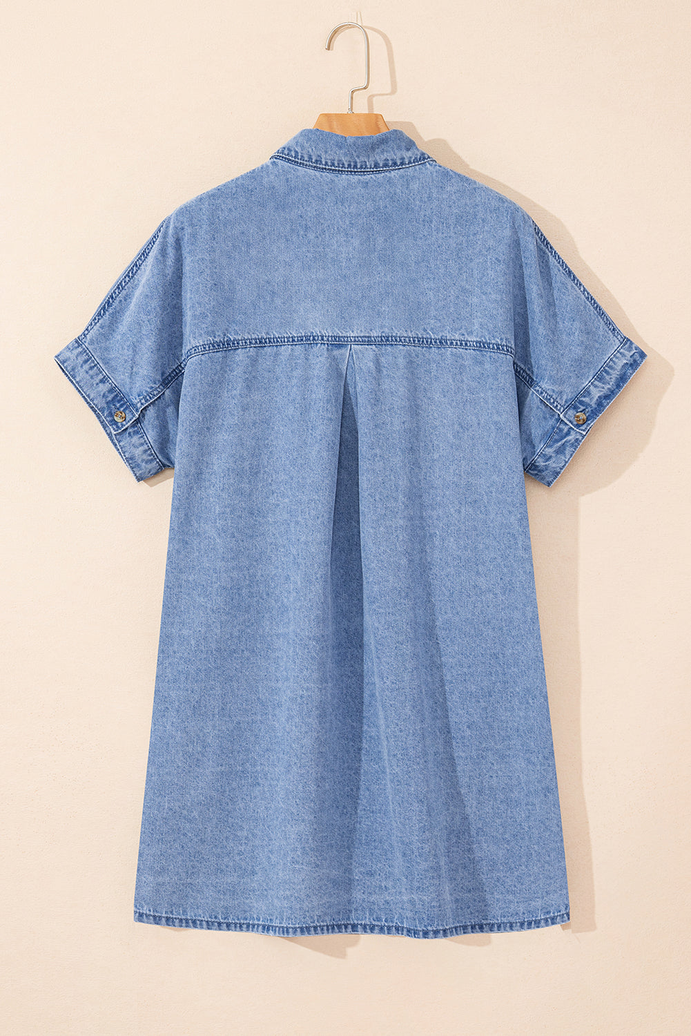 Rivka Pocketed Button up Denim Tunic Dress