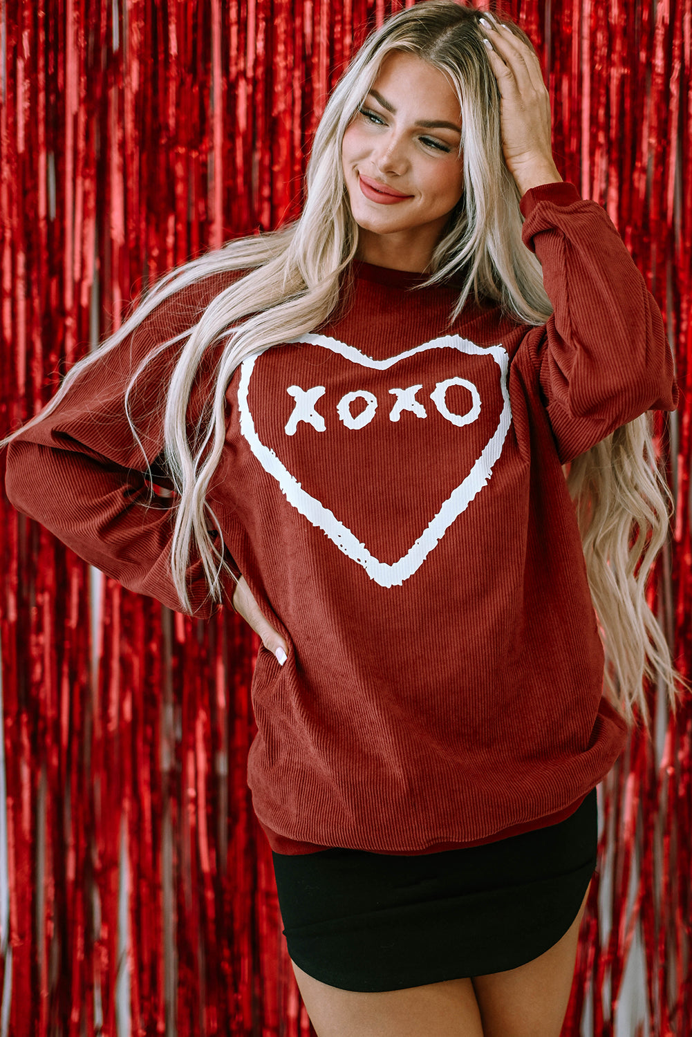 Freya Shape Graphic Corded Sweatshirt
