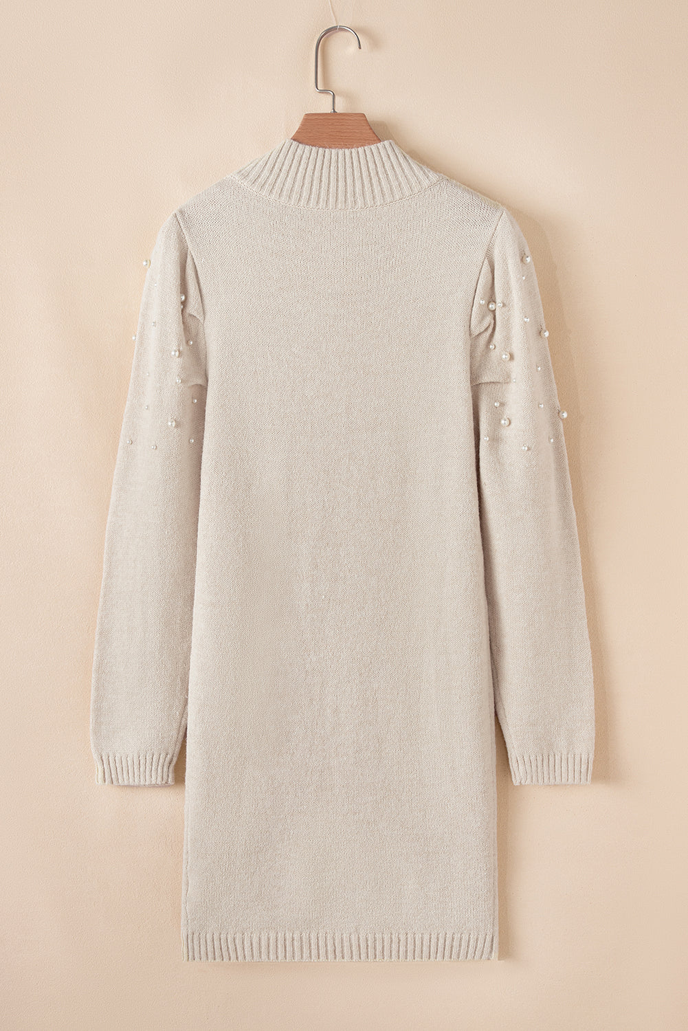 Mila Beaded High Bodycon Sweater