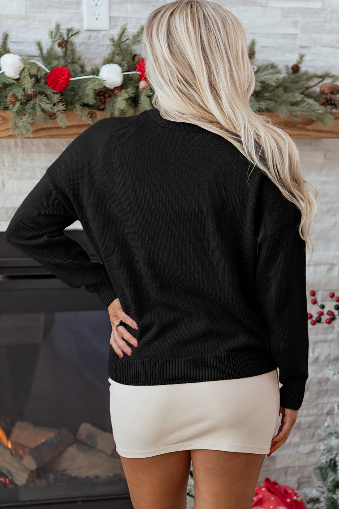 Darcy Christmas Drop Shoulder Sweater