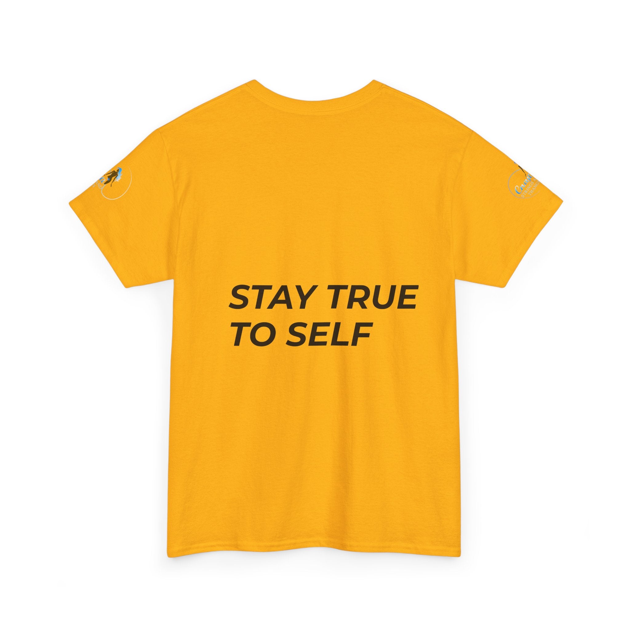 Stay True To Self Tee — Mermaid Logo Inspirational Graphic T‑Shirt