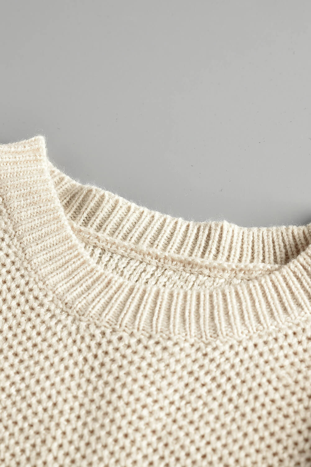 Elizabeth Netted Texture Pullover Sweater