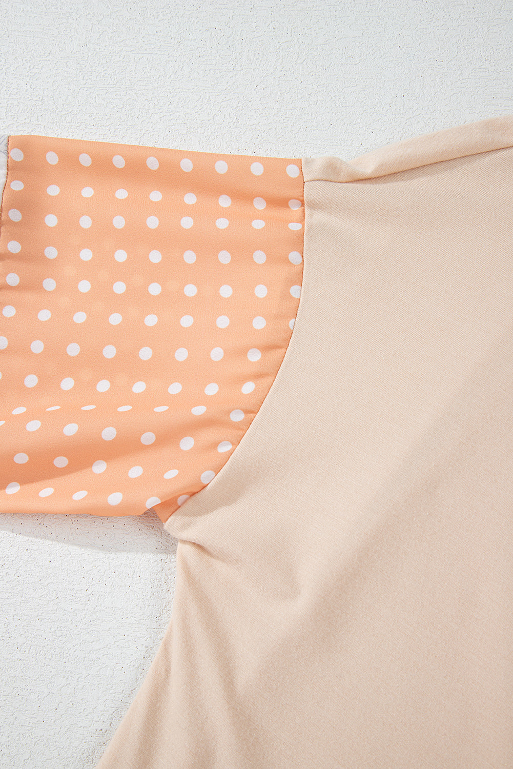 Alora Palm Leaves Polka Dot Loose Blouse