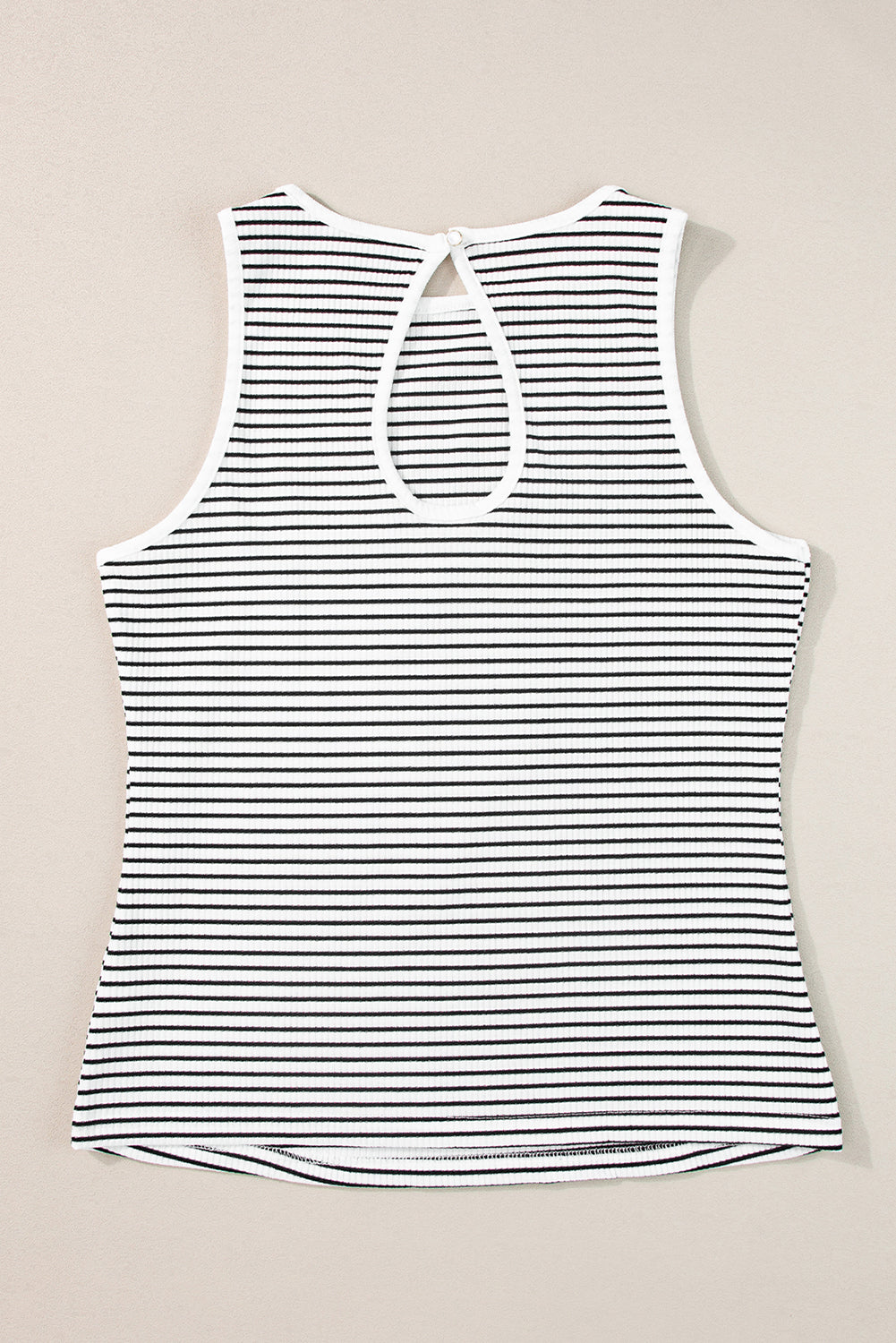 Bethany Striped Knit Sleeveless Tank
