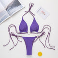 Sexy Thong Bikini Set Halter Swimsuit Women String Bathing Suits Swimwear