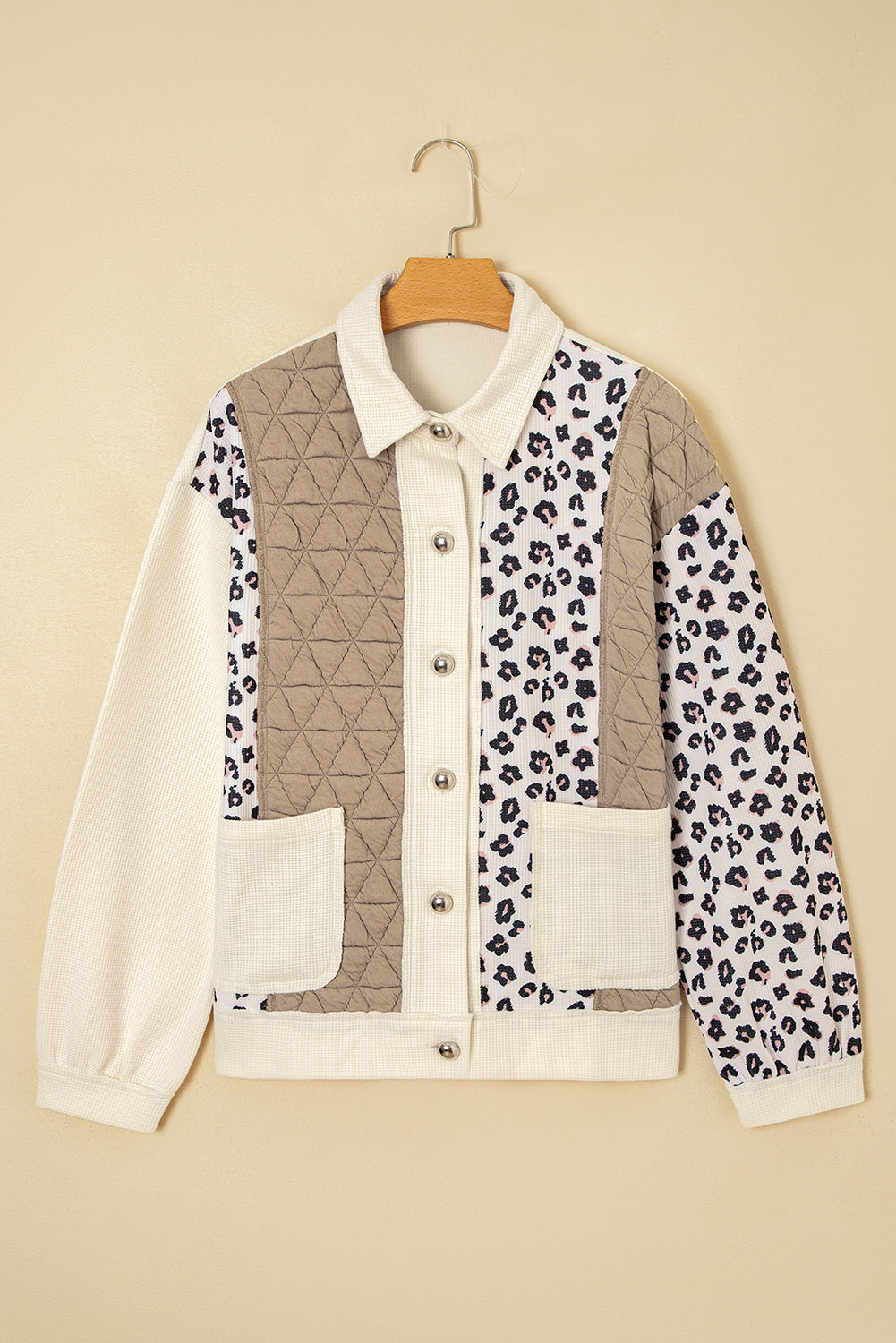 Novaza Quilted Patchwork Front Jacket