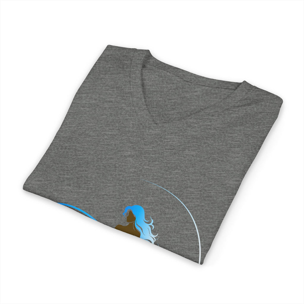V-Neck Tee - 'Loyalty Has No Boundaries' Mermaid Logo Shirt