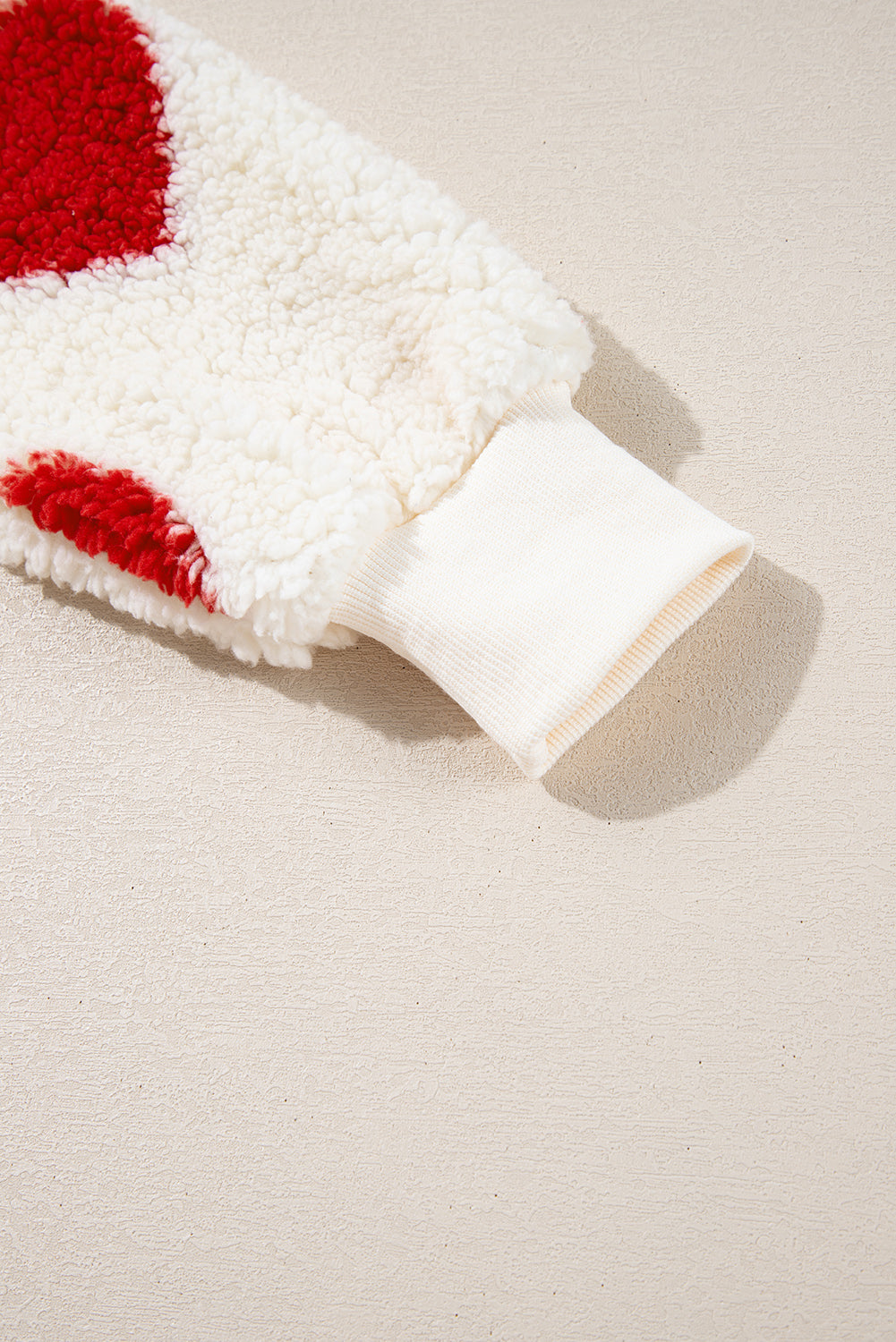 Emily Shoulder Crewneck Plush Sweatshirt