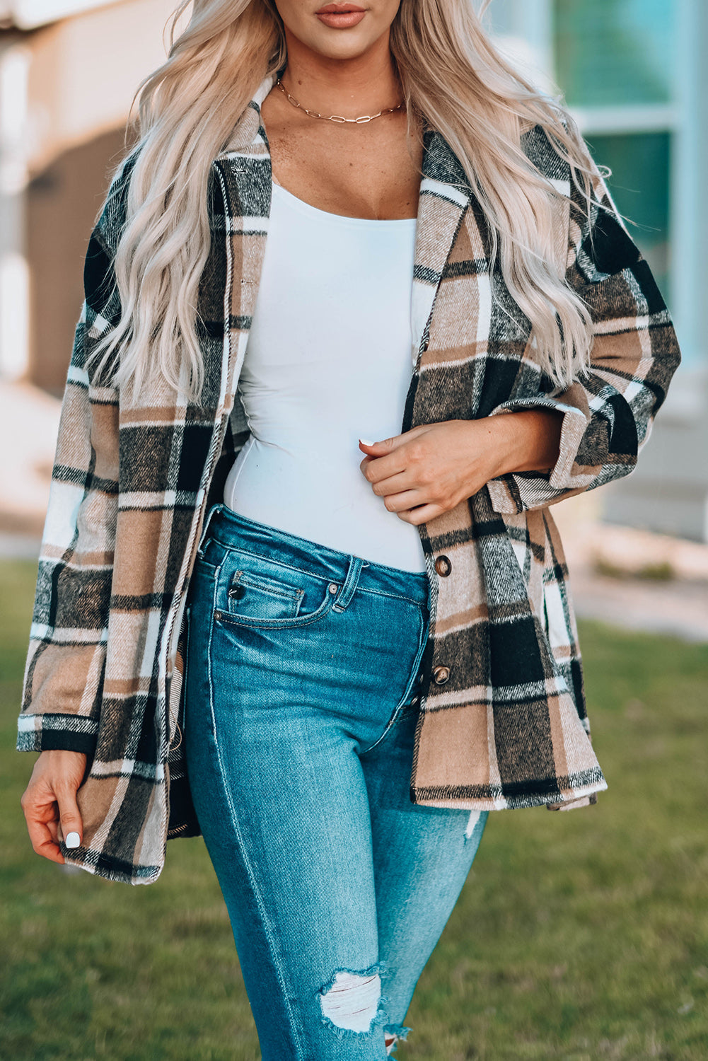 Mia Plaid Print Shirt