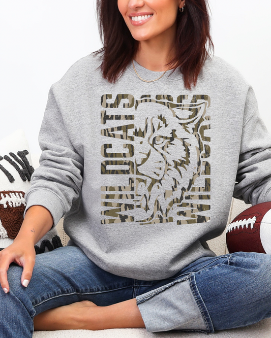 Camo Wildcats - tee, sweatshirt or hoodie