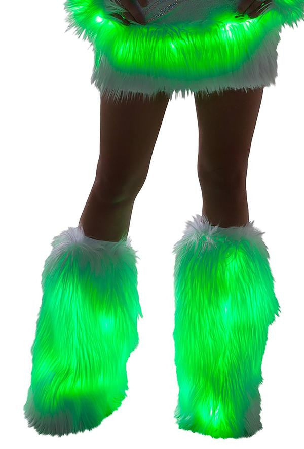 GlowFur Illuminated Light-Up Legwarmers