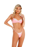 2pc Lace & Satin Underwire Bra Set