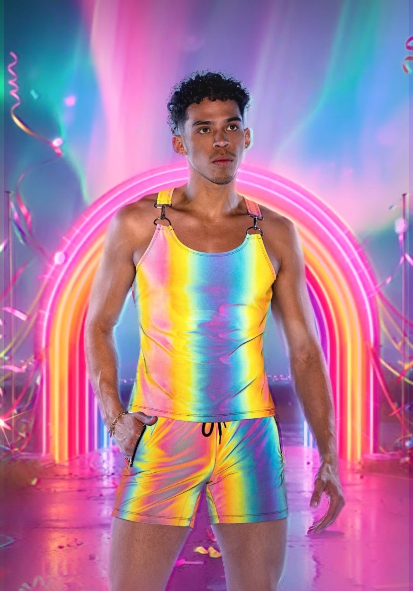 Shine Bright Reflective Tank Top