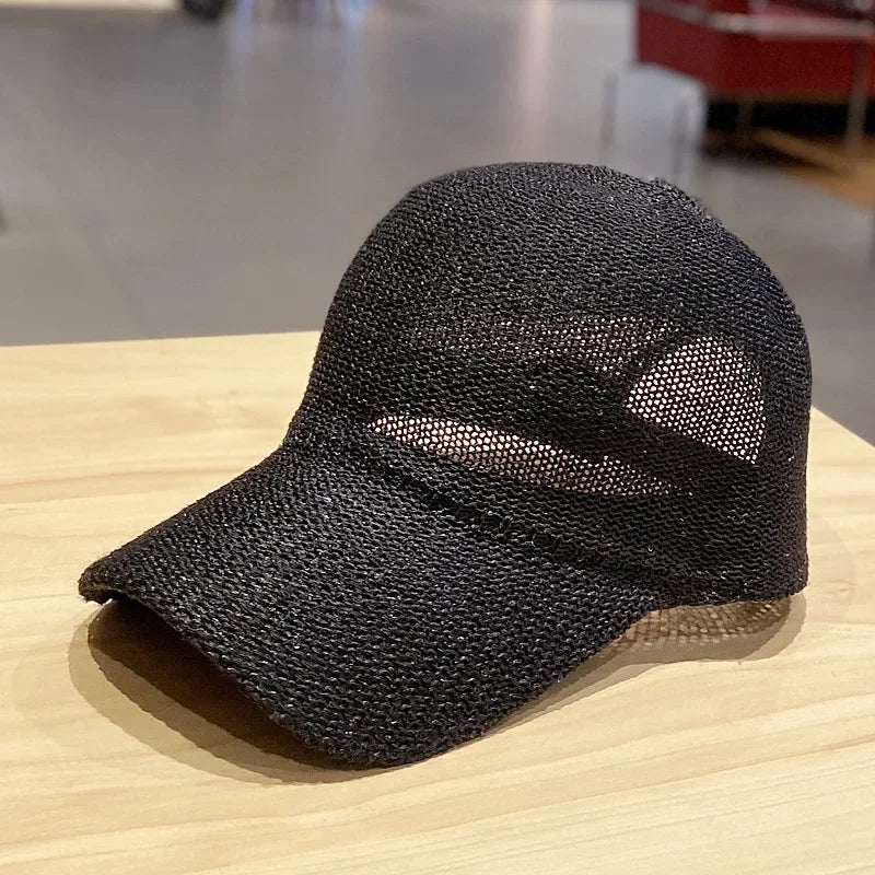 Mesh Summer Baseball Beach Hat – Breathable Lightweight Cap for Beach, Sports & Casual Outdoor Wear