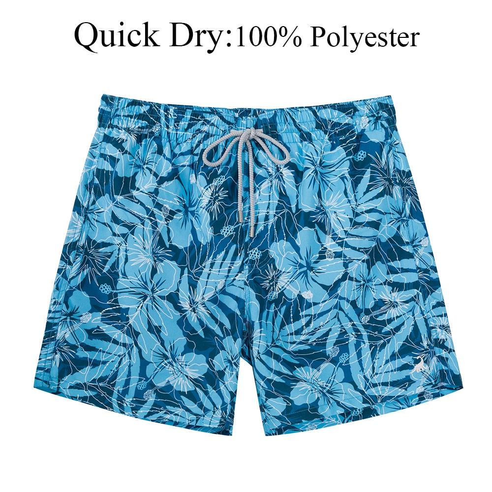 Men's Drawstring Beach Board Shorts – Quick-Dry Swimwear