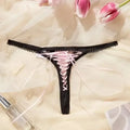 Lace Strap Hollow Thong – Low-Rise Seamless G-String