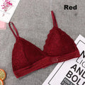 Wireless Lace Flower Body-Shaping Bralette – Seamless Plus Size Lingerie