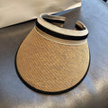 Straw Sun Visor Hat - Trendy Summer Accessory