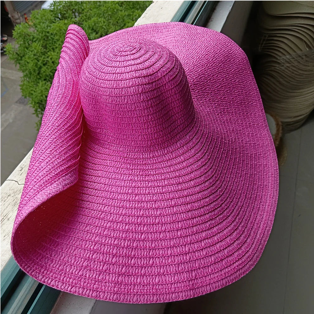 Designer Empty Top Visor Hat for Women – Chic Open Crown Sun Visor for Beach, Golf & Summer Outings