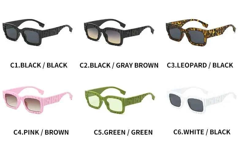 Luxury Brand Designer Square Sunglasses