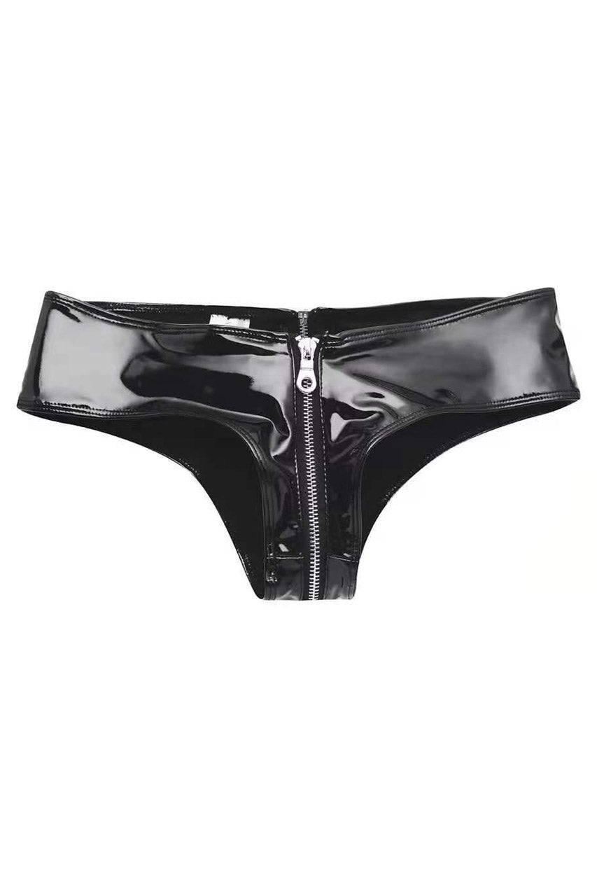 Vinyl Zipper Panty