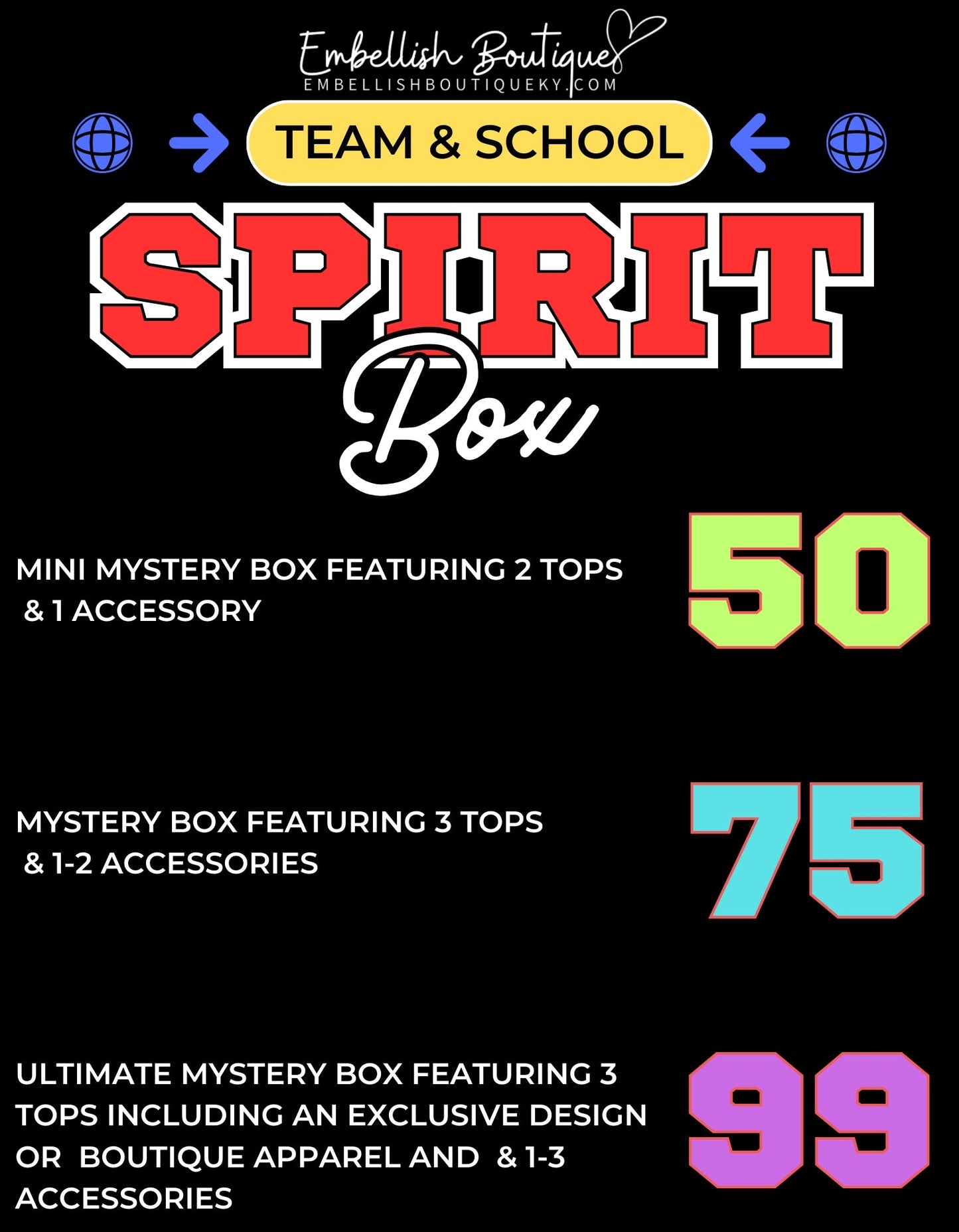 Spirit Box - Team or School Bundle