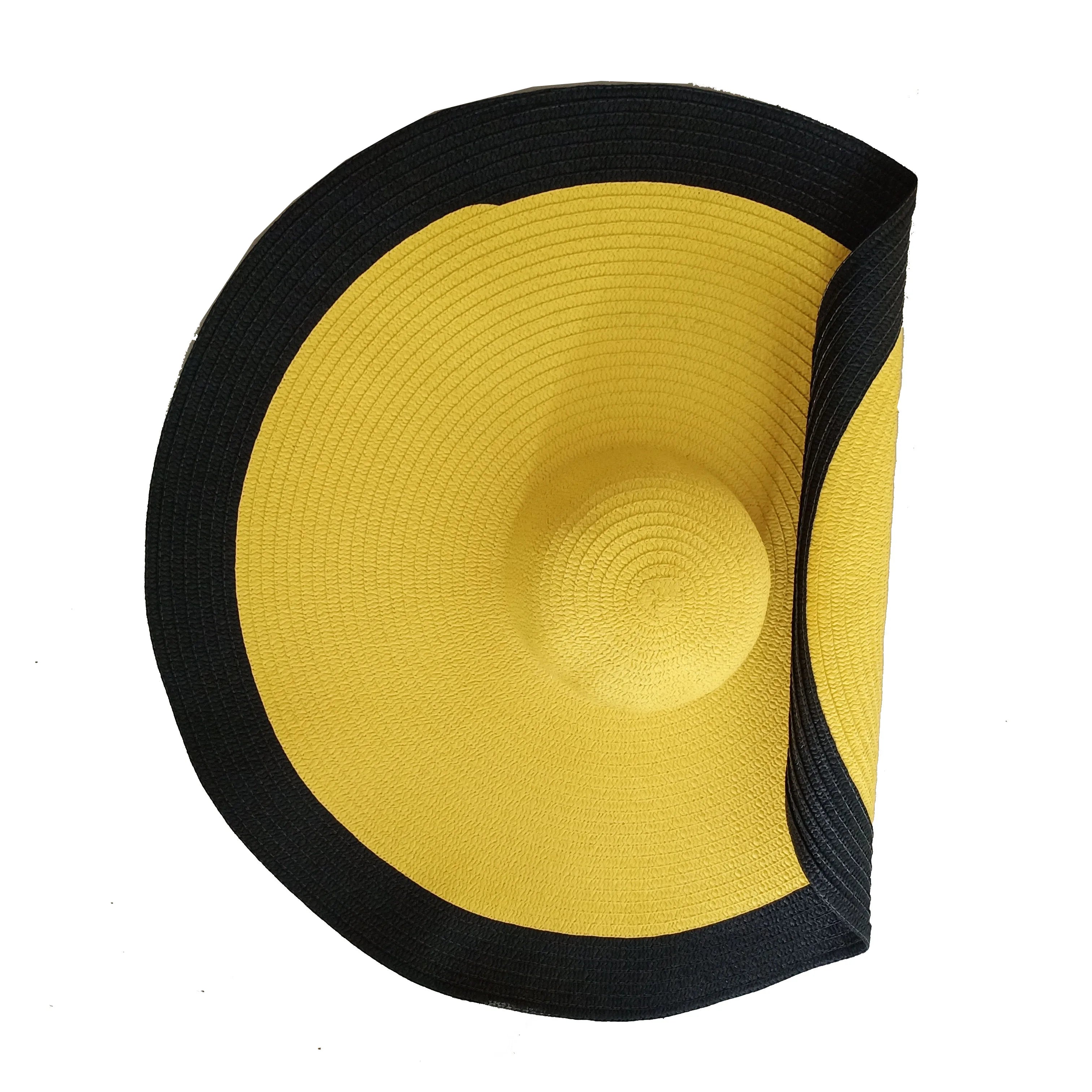 Designer Empty Top Visor Hat for Women – Chic Open Crown Sun Visor for Beach, Golf & Summer Outings
