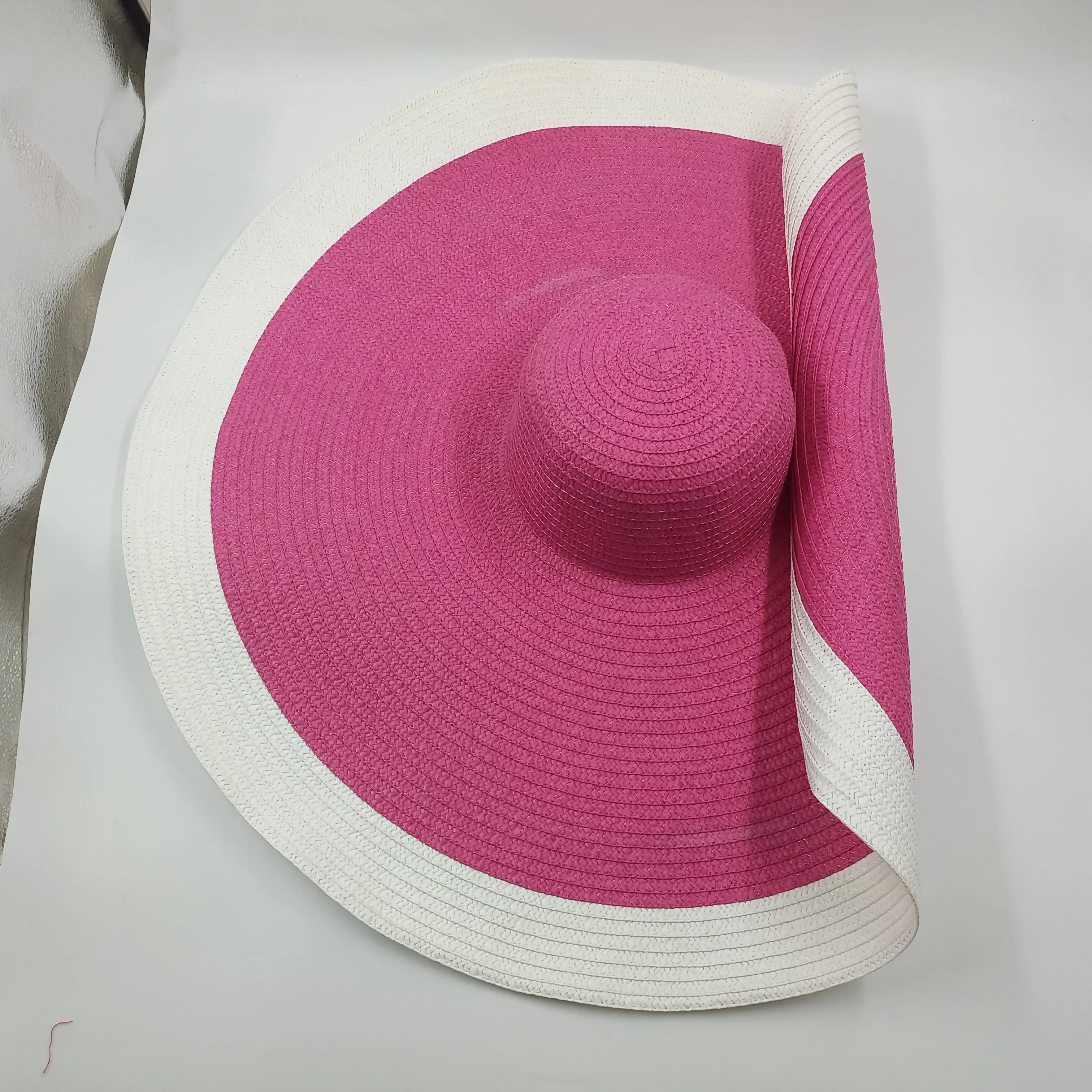 Designer Empty Top Visor Hat for Women – Chic Open Crown Sun Visor for Beach, Golf & Summer Outings