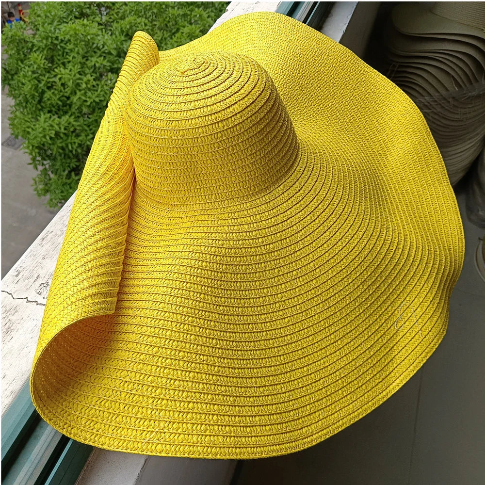 Designer Empty Top Visor Hat for Women – Chic Open Crown Sun Visor for Beach, Golf & Summer Outings
