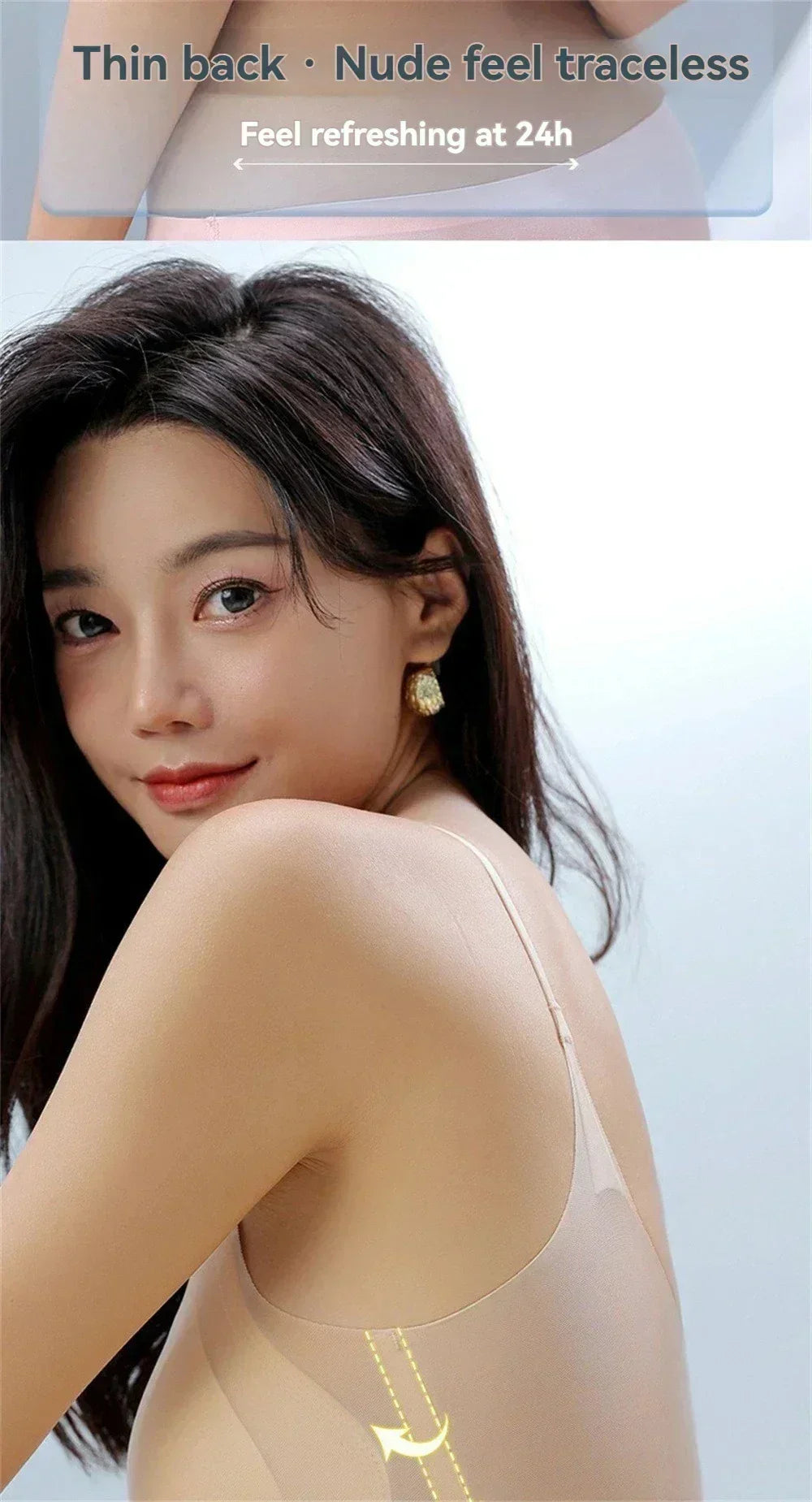 3PCS Ultra-Thin Breathable Ice Silk Top Bras Women's Bustier Underwear Seamless Back Halter Vest Wrap Wireless Bras Solid Color