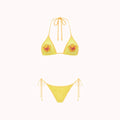 Tropical Sally Three-Piece Swimsuit – Knit Bikini Set