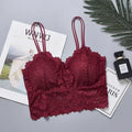 Wireless Lace Flower Push-Up Bralette – Backless Sexy Lingerie Top