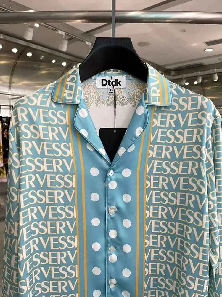 Ice Silk Men's Beachwear Shirt – Vibrant Print