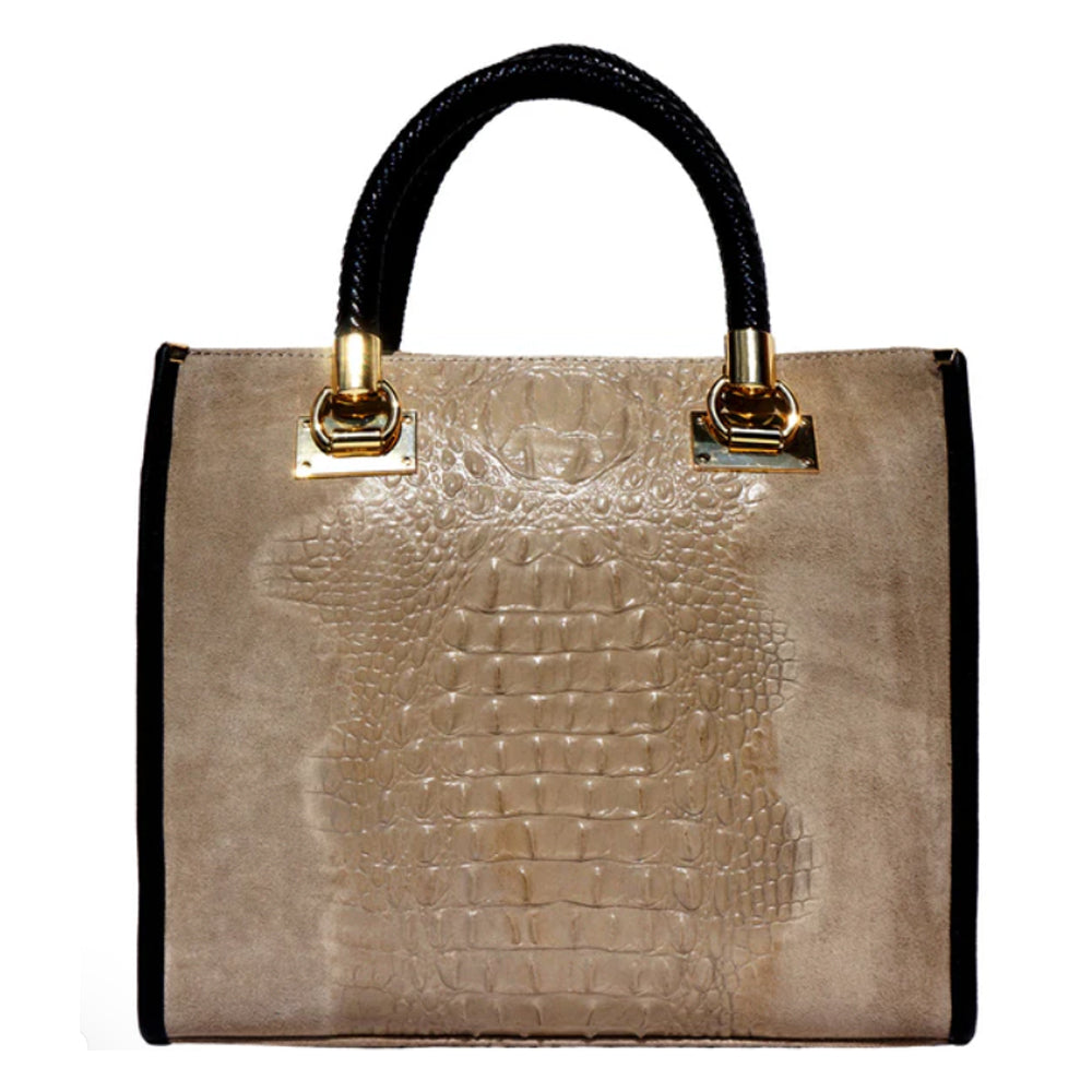 Open Tote Leather Bag