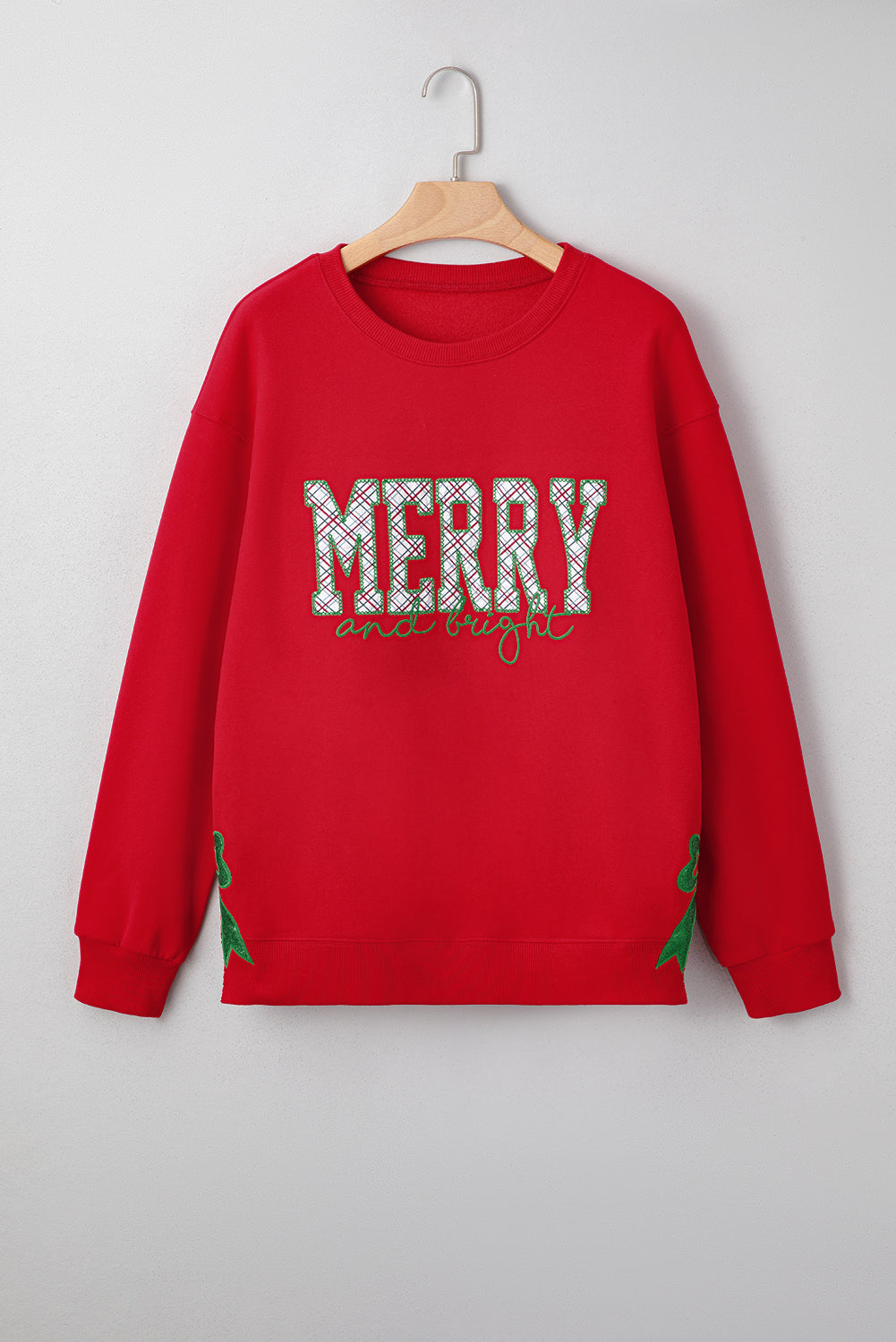 Paulina Bow Decor Christmas Sweatshirt