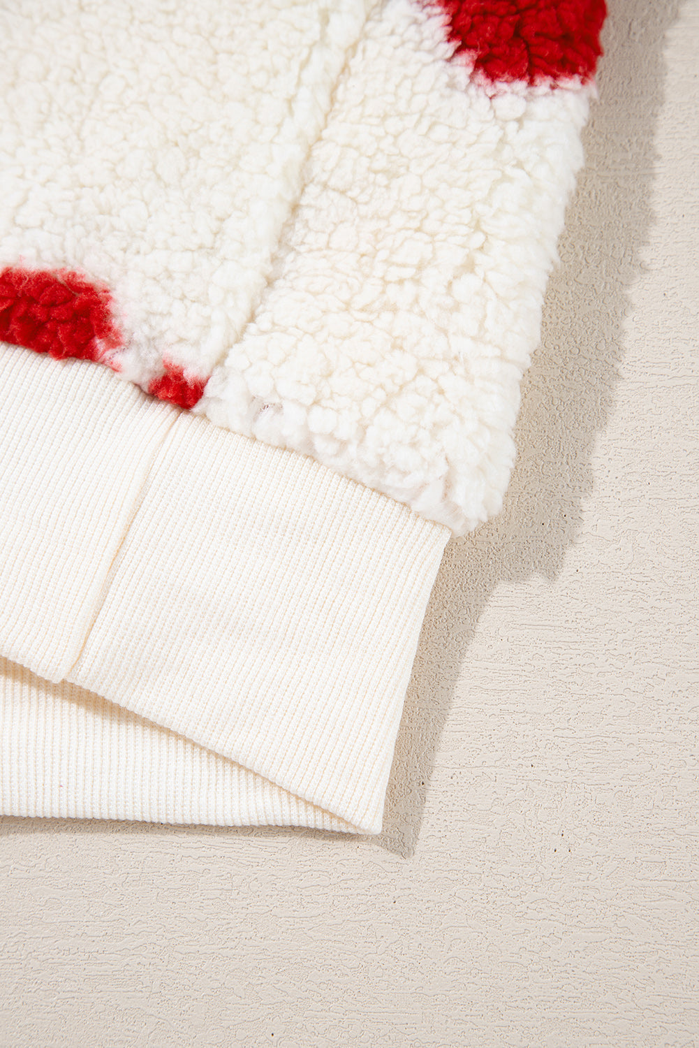 Emily Shoulder Crewneck Plush Sweatshirt