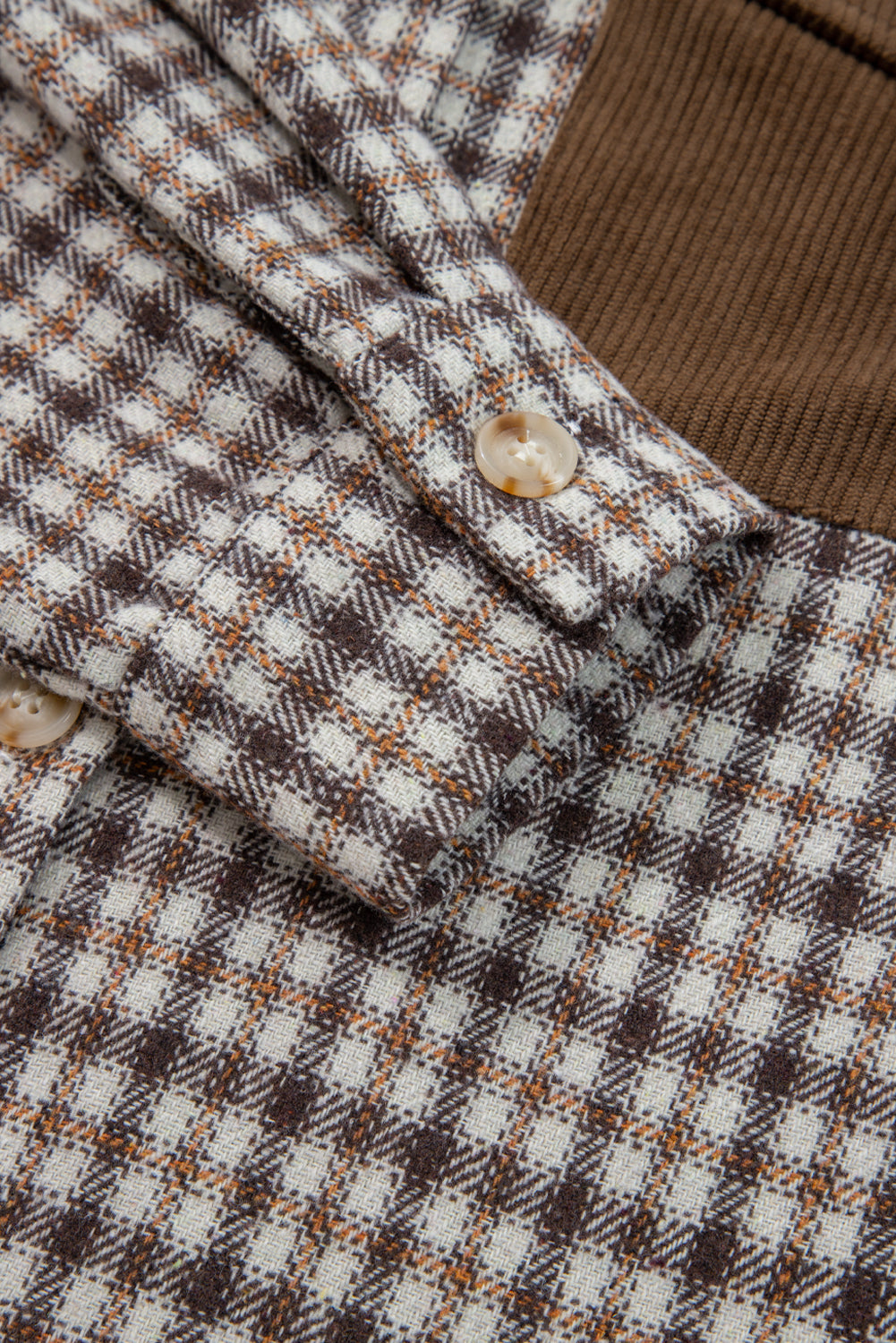 Ava Flap Patchwork Plaid Shacket