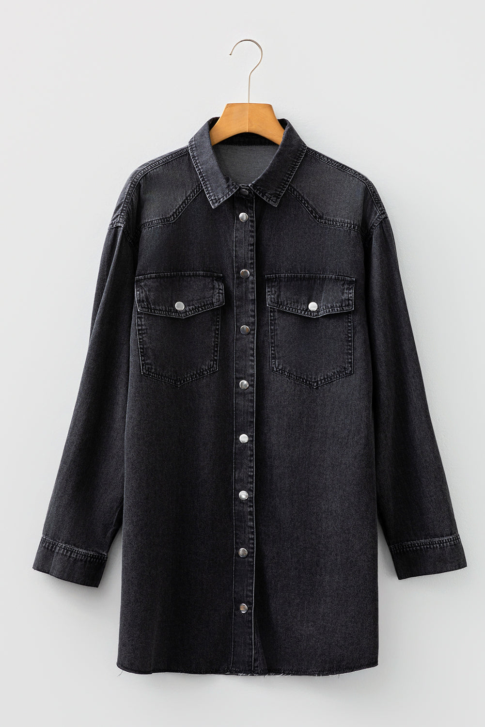 Takina Raw Hem Loose Shirt