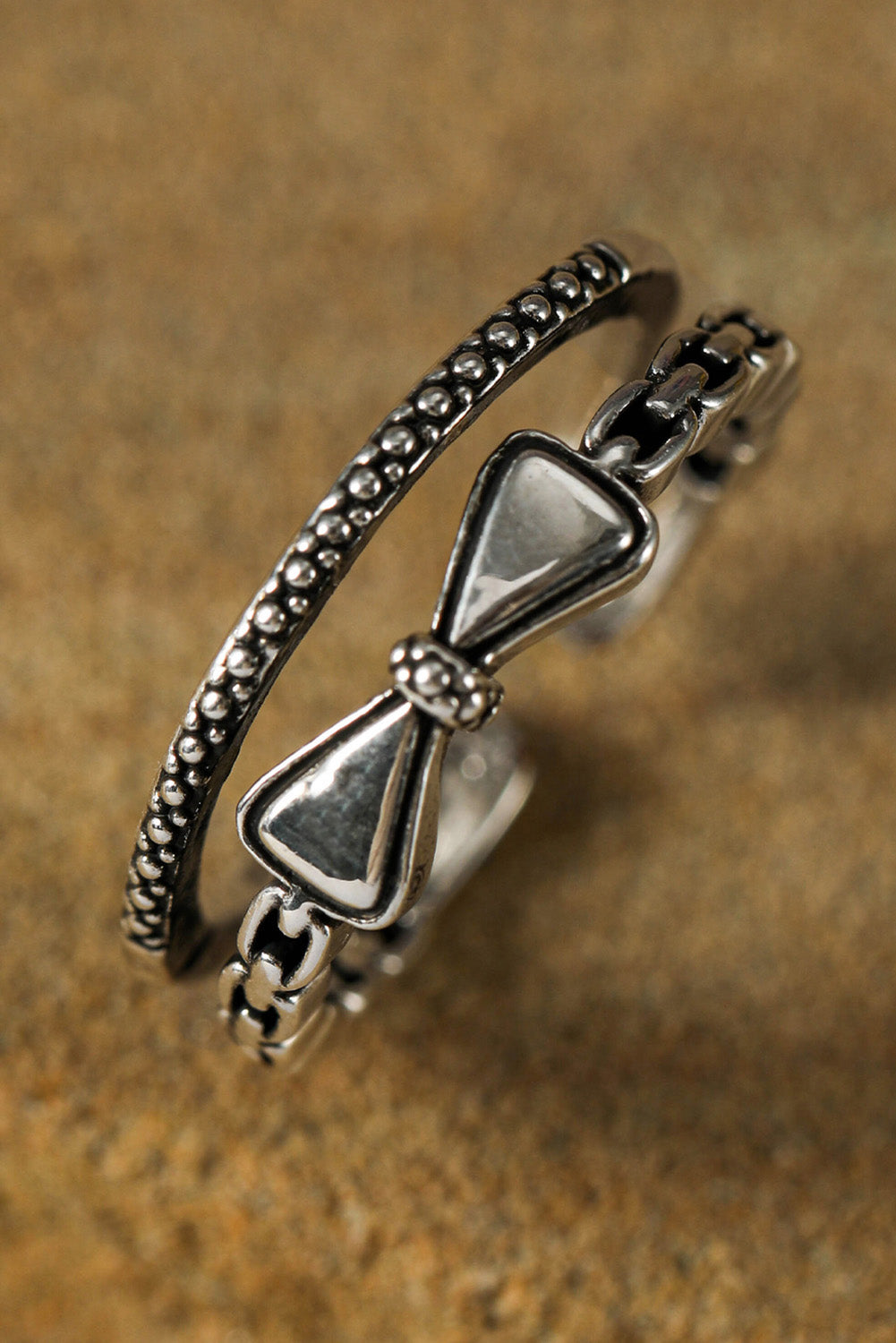 Alena alloy Double Tier Ring