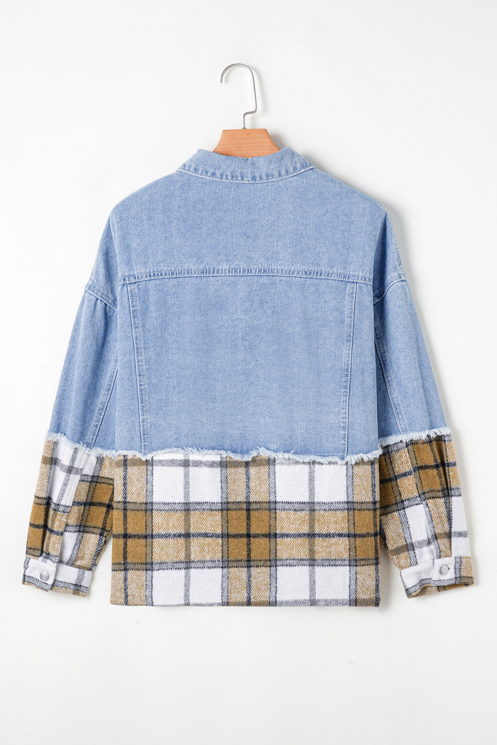 Sofia Plaid Patchwork Oversized Jacket