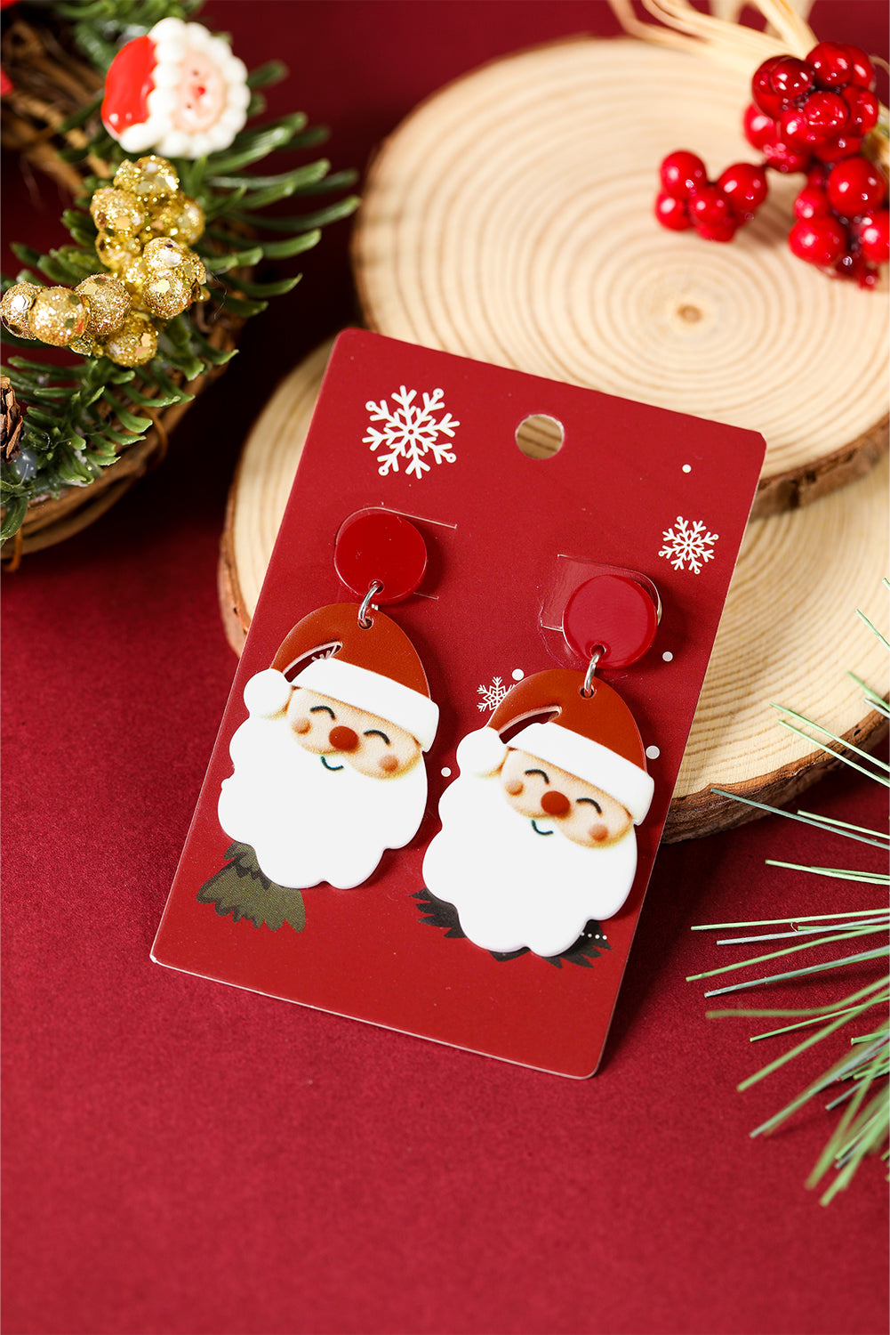 Violeta Father Christmas Dangle Earrings