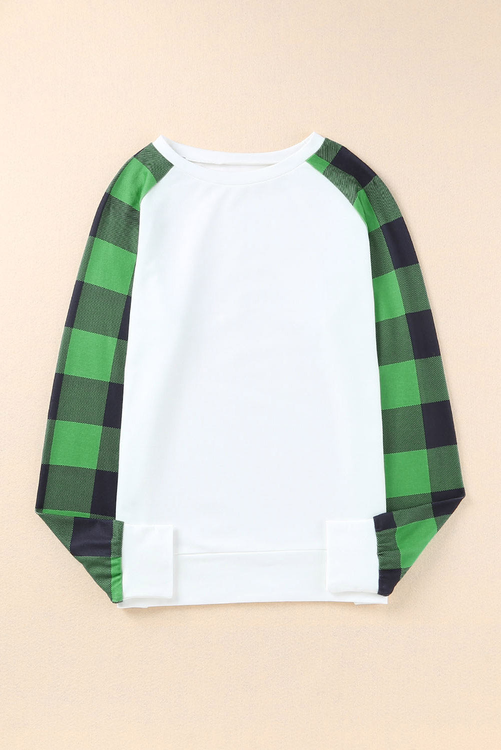 Aria Plaid Long Sleeve Sweatshirt