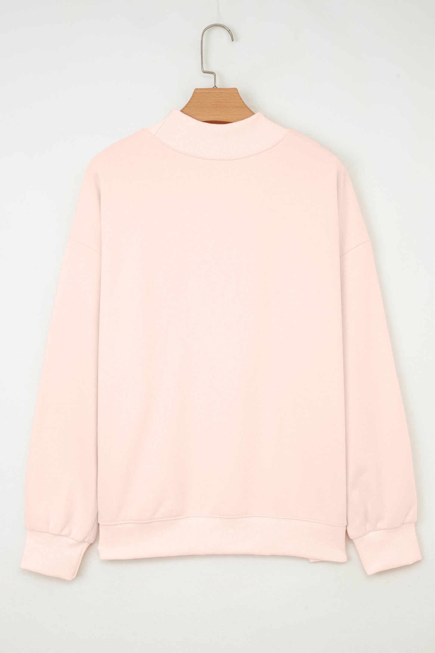 Ensley apricot Oversize Mock Sweatshirt