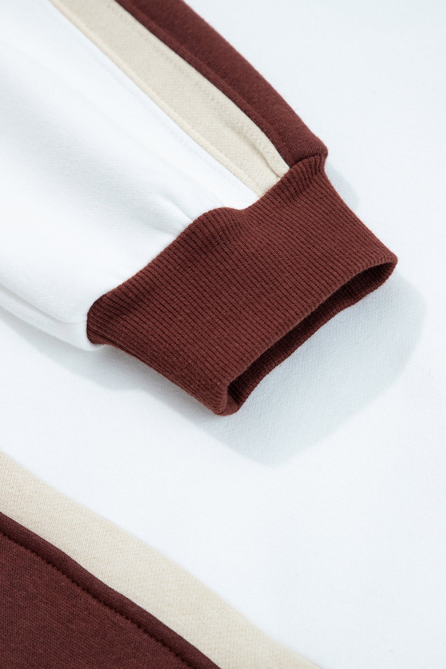 Ariyah Patchwork athleisure Hooded Sweatshirt