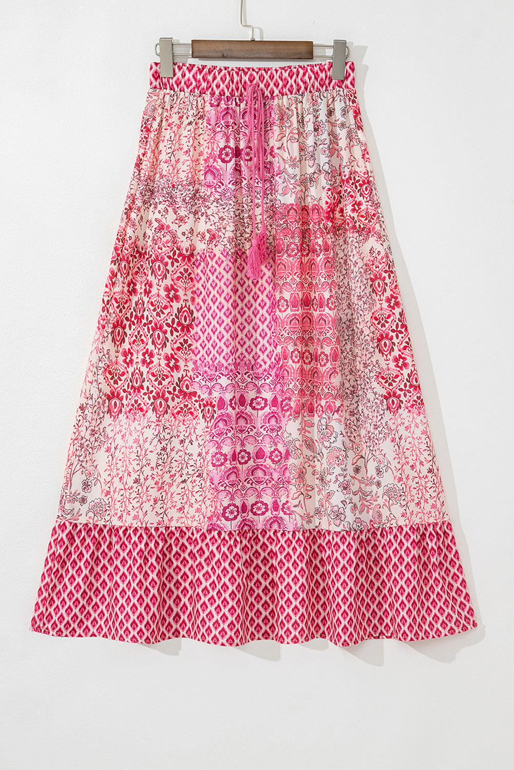 Tasora Elastic Waistband Maxi Skirt