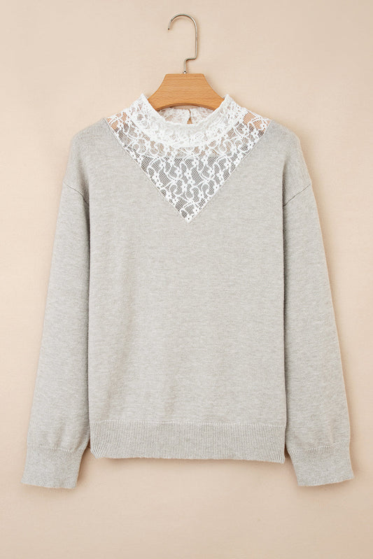 Sophia Patchwork Drop Shoulder Sweater