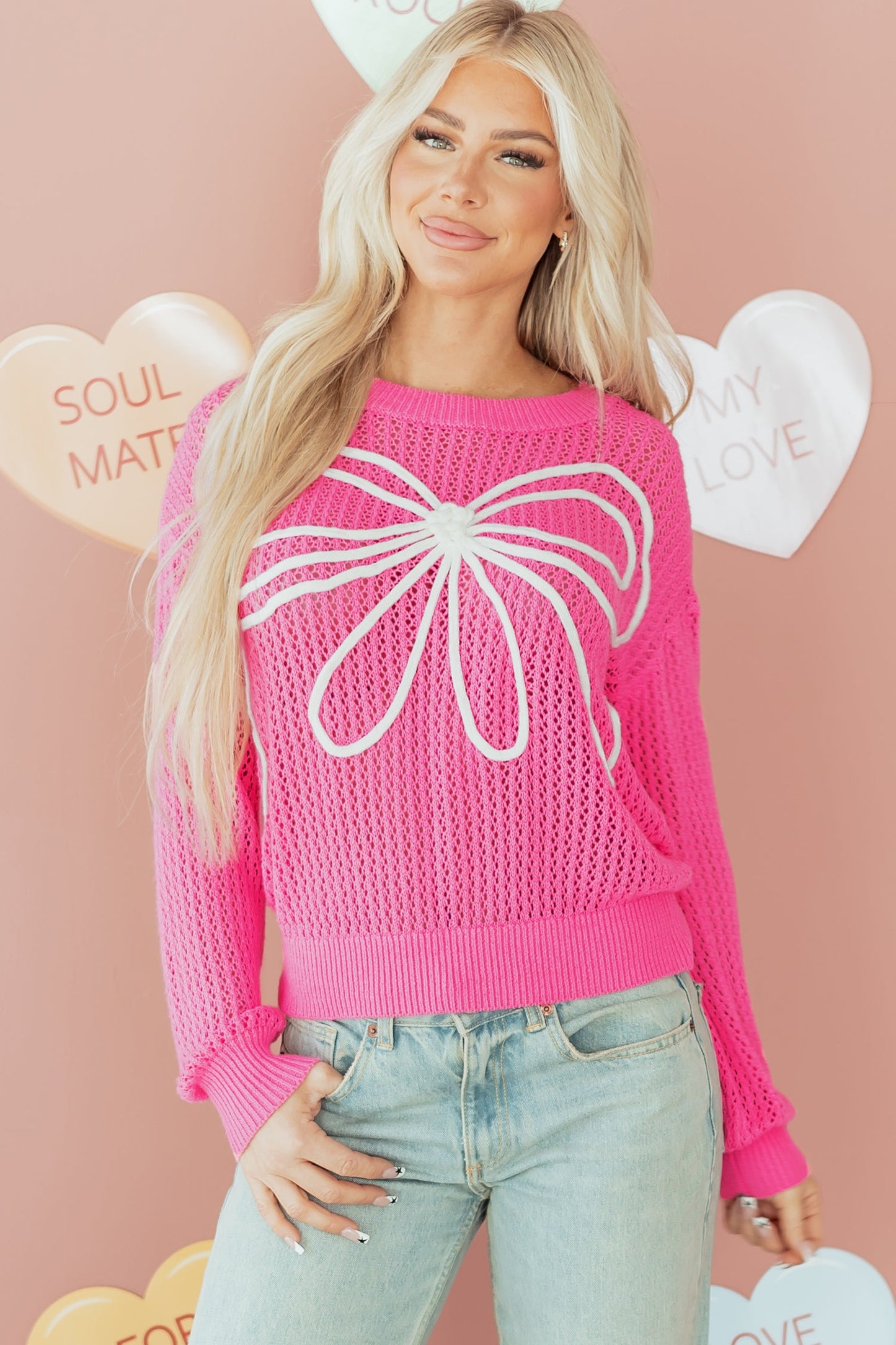 Giselle Knitted Drop Shoulder Sweater